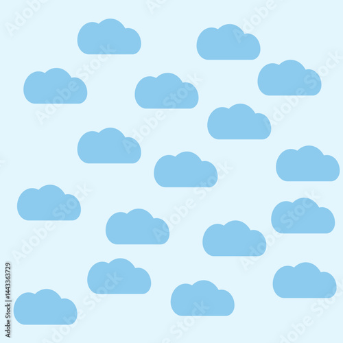 clouds seamless pattern background