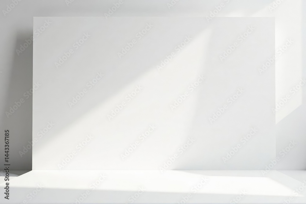 Fototapeta premium Pure white backdrop, pristine surface, elegant minimalism, unblemished, perfect