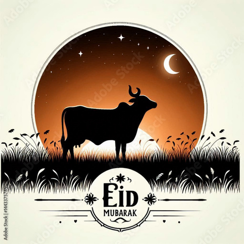 Cow silhouette in a field cow vector cow illustrated cow icon silhouette white background 