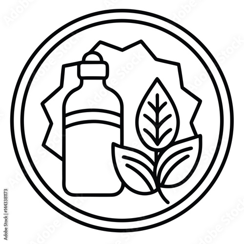 Water Bottle and Flask Canteen, thermos, collapsible water container Vector silhouette line art 