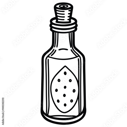 Water Bottle and Flask Canteen, thermos, collapsible water container Vector silhouette line art 