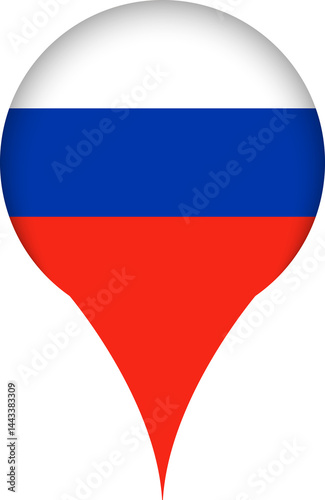 Russia Flag Marker Icon Free Download Russia Flag Marker Icon - GFXLoad