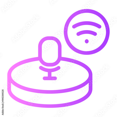 voice assistant gradient icon