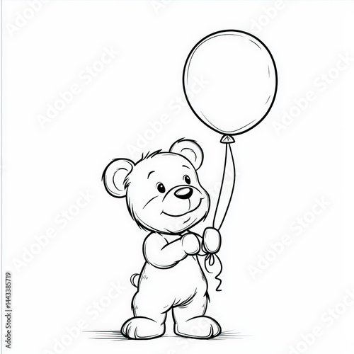 A friendly bear holding a b...