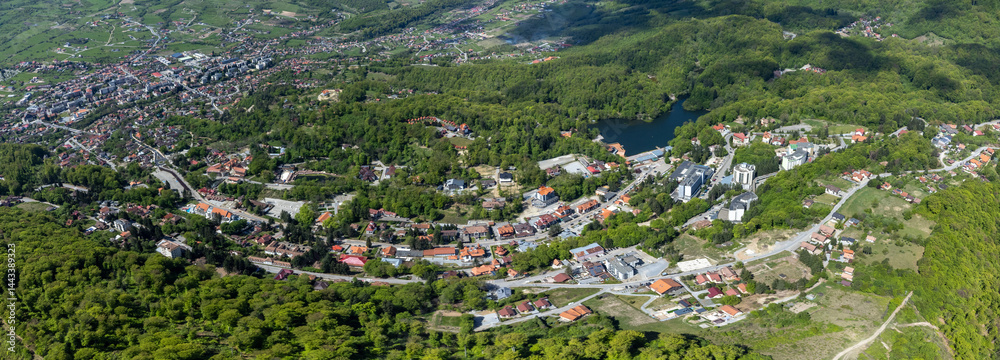 Aerial view of the Sovata resort in Mures County - Romania