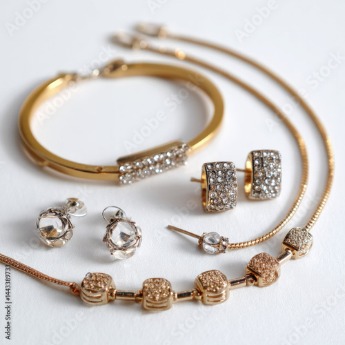Gold Jewelry Isolated