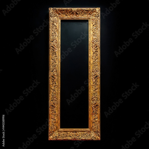 Golden Frame Isolated