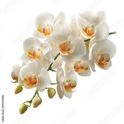 White Orchid Isolated