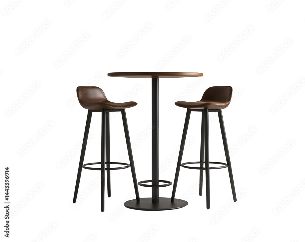 Elegant Bar Height Table with Two Stools for Modern Interiors, Ideal for Kitchens, Dining Rooms, or Home Bars, Offering a Chic and Functional Seating Solution Elegant Bar Height Table with Two Stools for Modern Interiors, Ideal for Kitchens, Dining Rooms, or Home Bars, Offering a Chic and Functional Seating Solution