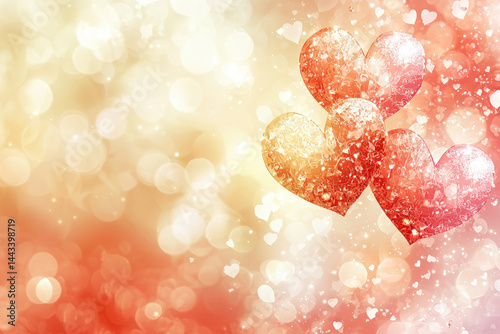 A romantic Valentine backgr...