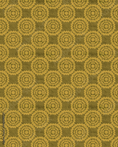 Old Wallpaper Scrapbook Paper with vintage motifs