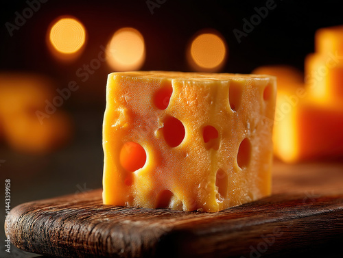 A slice of sharp cheddar ch...