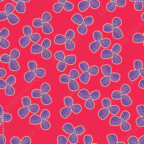 Abstract Handmade Floral textile patterns with digitally enhanced seamless, perfect for wall art, stylish fashion prints, and versatile wrapping paper.
