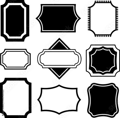 collections of decorative frames vector illustration
