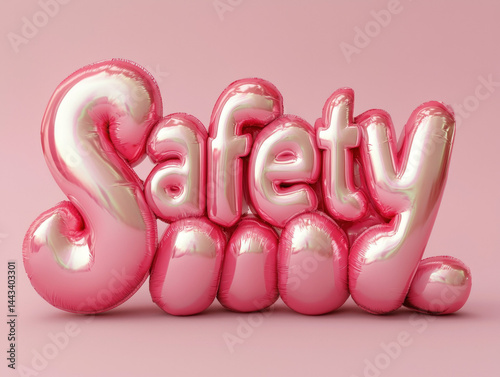 Safety 3d text