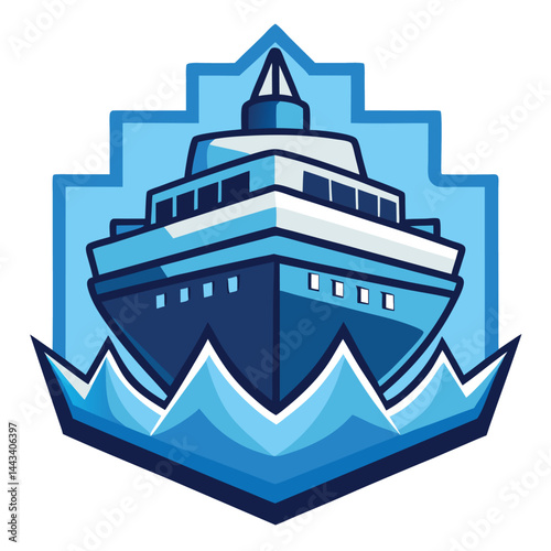 Ice breaker icon isolated on white background