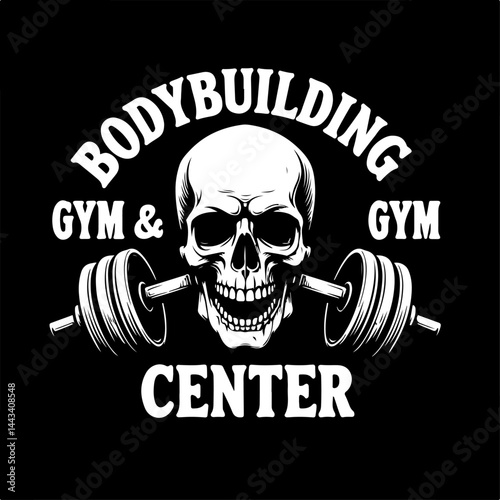 Heavy Metal Gym and Skull Graphics Collection vector bundle