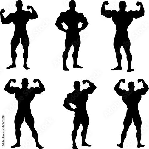 gym workout, bodybuilder, fitness  gym vector