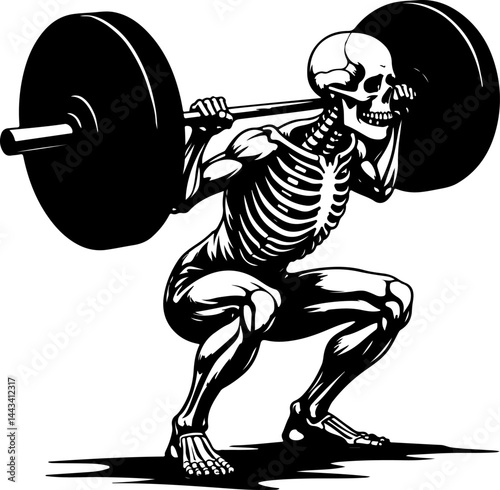 Muscular Bodybuilders with Weights vector bundle
