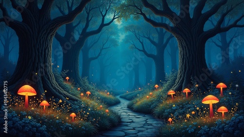 Whispering Woods: Secrets of the Glowing Forest