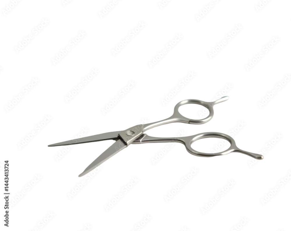 Elegant precision, A pair of sharp, slender scissors, artfully crafted for perfect cuts, gleaming against a backdrop that accentuates their sleek design Elegant precision, A pair of sharp, slender scissors, artfully crafted for perfect cuts, gleaming against a backdrop that accentuates their sleek design