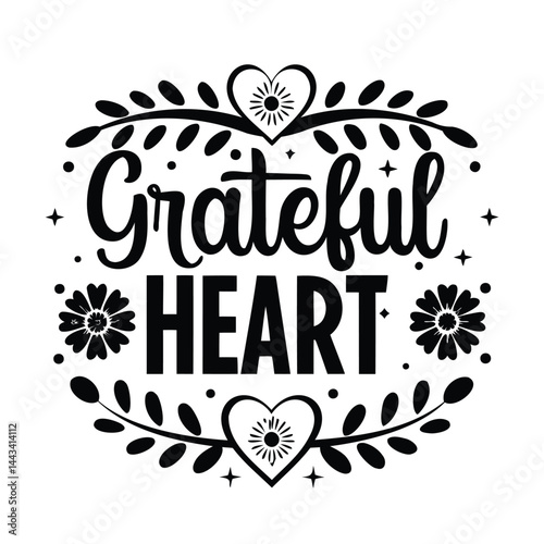 Grateful Heart Boho SVG