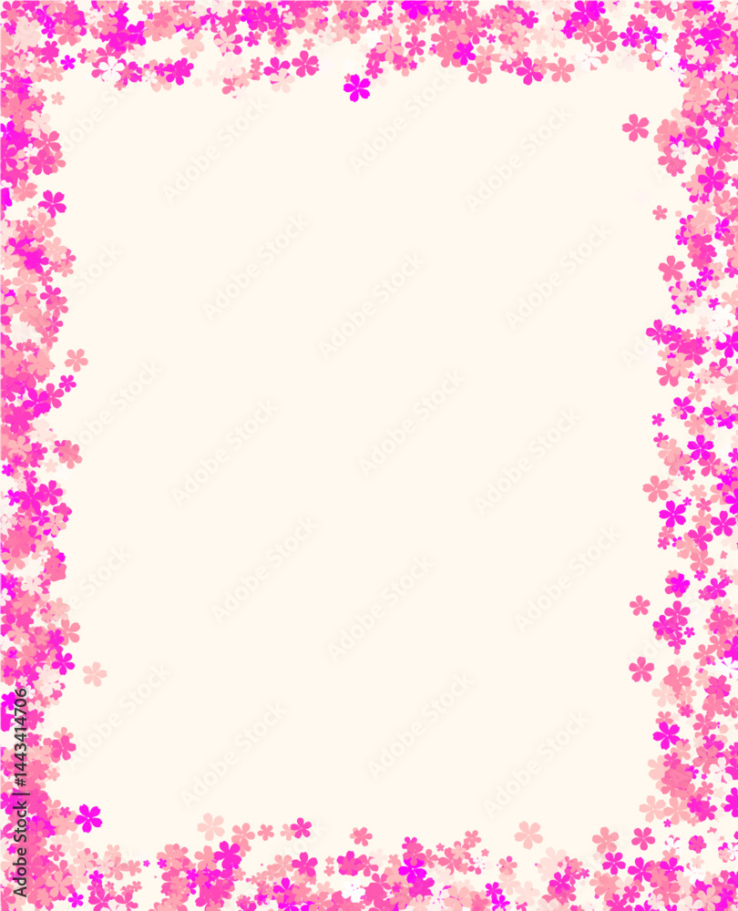 Delicate Floral Frame for Invitations and Greetings Delicate Floral Frame for Invitations and Greetings