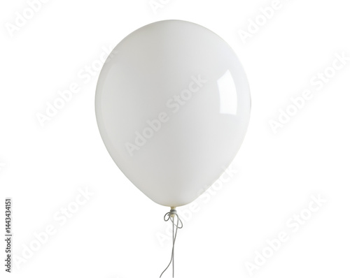 Floating high, A round helium balloon with a delicate string, isolated on a plain surface, evokes a sense of celebration, joy, and the simple pleasures in life
