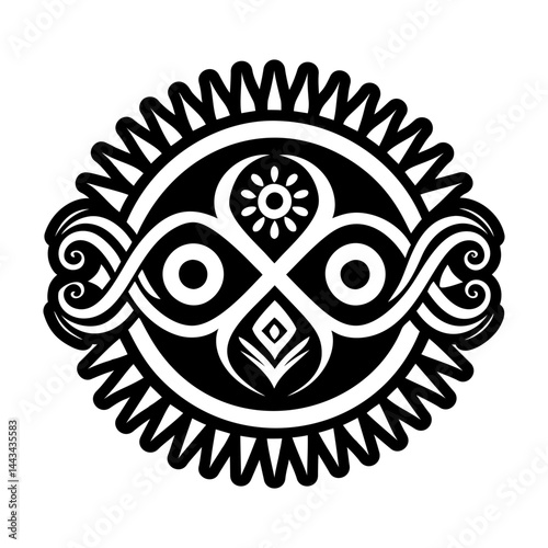 A glyph style icon of eternity symbol