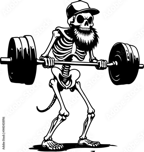  Powerful Deadlift Strength gym vector
