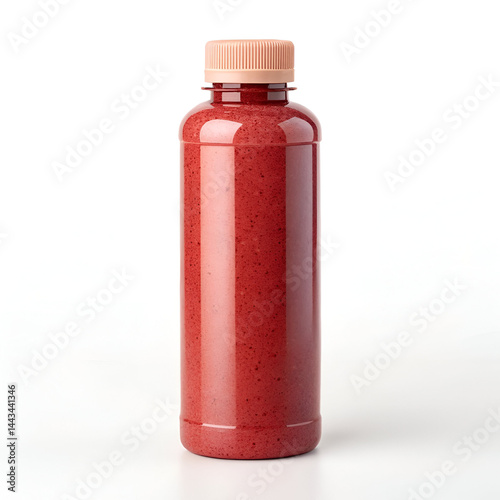 red bottle, red plastic bottle for advertising, marketing and promotion concept , bottle of water