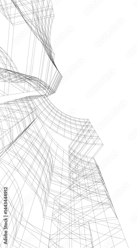 Architectural building 3d rendering Architectural building 3d rendering