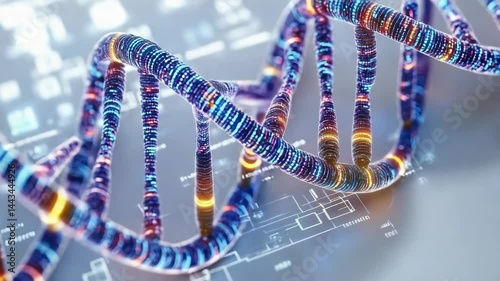 A microscopic view of a single DNA molecule