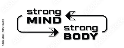 Gym motivational quote, fully editable vector