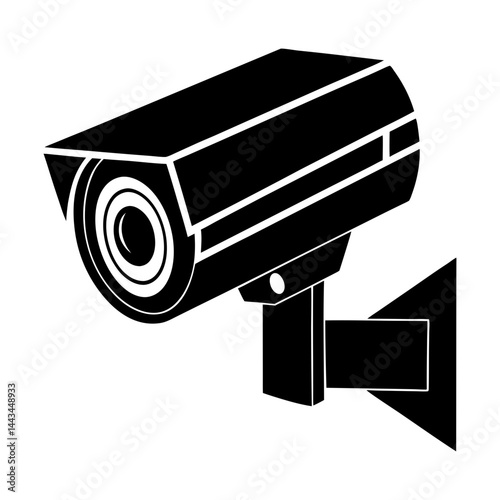 Security Camera silhouette vector