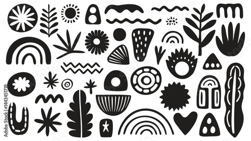 Bold Modern Nature Vector Pack