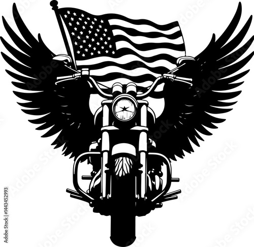 American Flag Skull