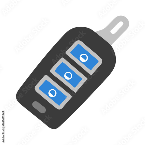 Car Key Remote Control Icon – Vehicle Security Access Auto Lock Line Symbol