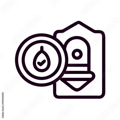 Condom Safe Protection Icon – Sexual Health & Safe Sex Outline Vector