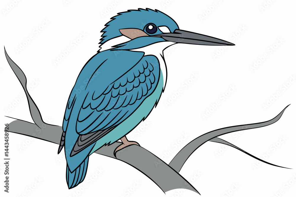 Obraz premium blue heron on branch