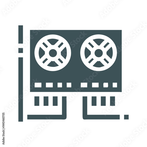 High-Speed Dual RAM Memory Stick Icon: Computer Hardware Upgrade & Data Processing Component