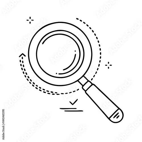magnifying glass icon, magnifying glass vector illustration-simple illustration of magnifying glass, perfect for magnifying glass logos and icons