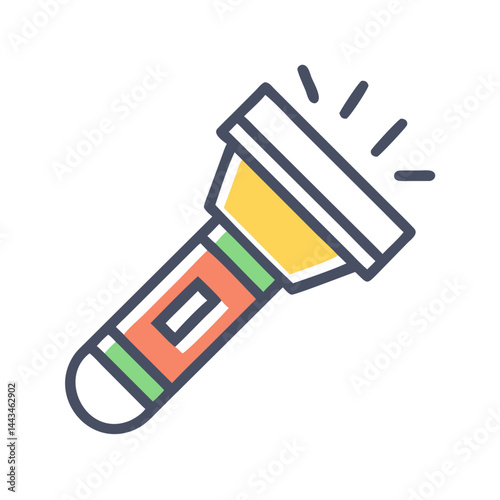 Professional Flashlight for Exhibit Viewing Icon: Precision Museum & Gallery Lighting Tool