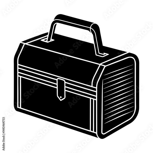 Retro Lunch Box silhouette vector