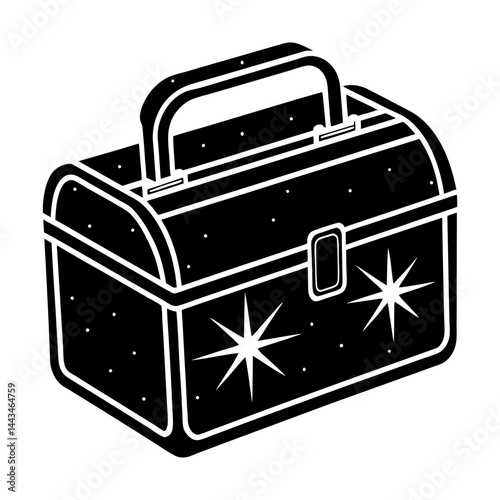 Retro Lunch Box silhouette vector