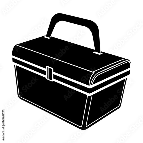 Retro Lunch Box silhouette vector