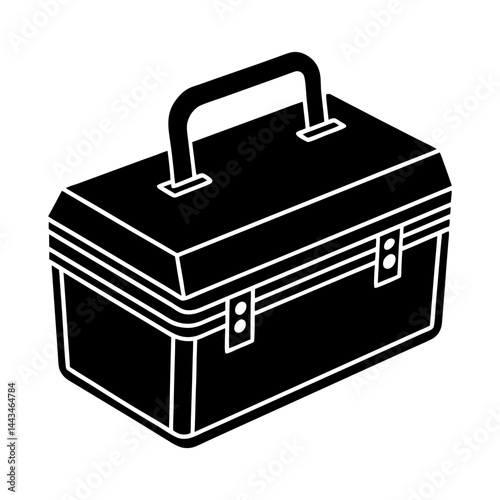 Retro Lunch Box silhouette vector