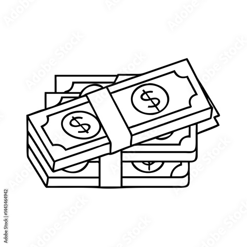 money stack pile icon, money stack pile vector illustration-simple illustration of money stack pile, perfect for money stack pile logos and icons