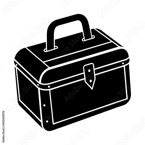 Retro Lunch Box silhouette vector