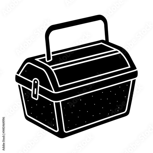 Retro Lunch Box silhouette vector